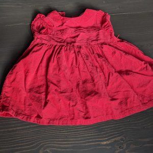 Red corduroy 9M dress